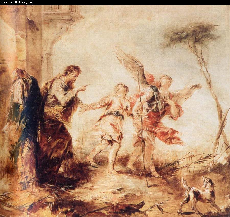 GUARDI, Gianantonio Tobit,Tobias and the Angel